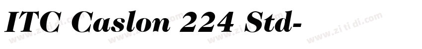 ITC Caslon 224 Std字体转换